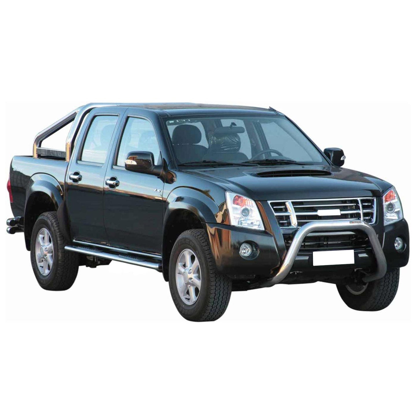 Frontbügel Frontschutzbügel für Isuzu D-Max 2006-2012 ø76mm Stahl Silber Schutz