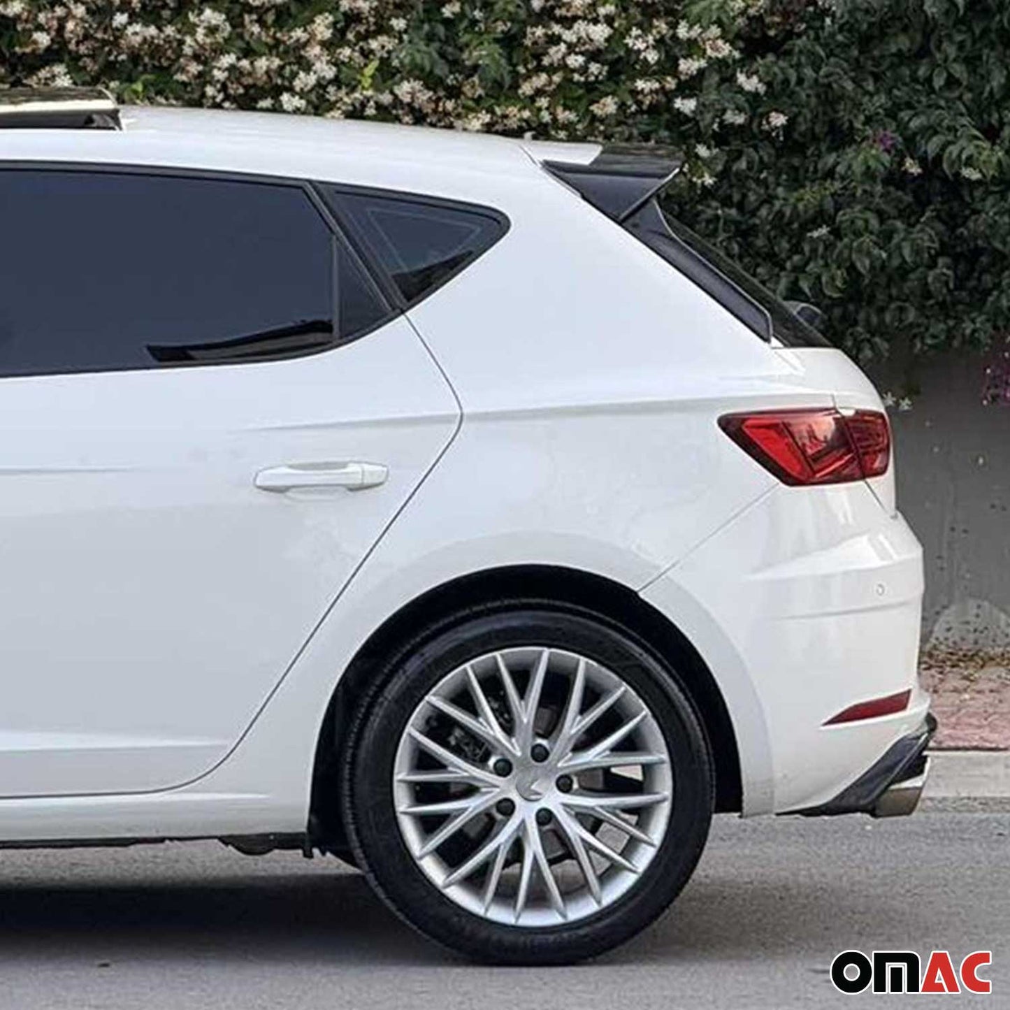 Benzi decorative pentru geamuri Seat Leon 3 2012-2020 ABS Negru Lucios Set 2 bucăți