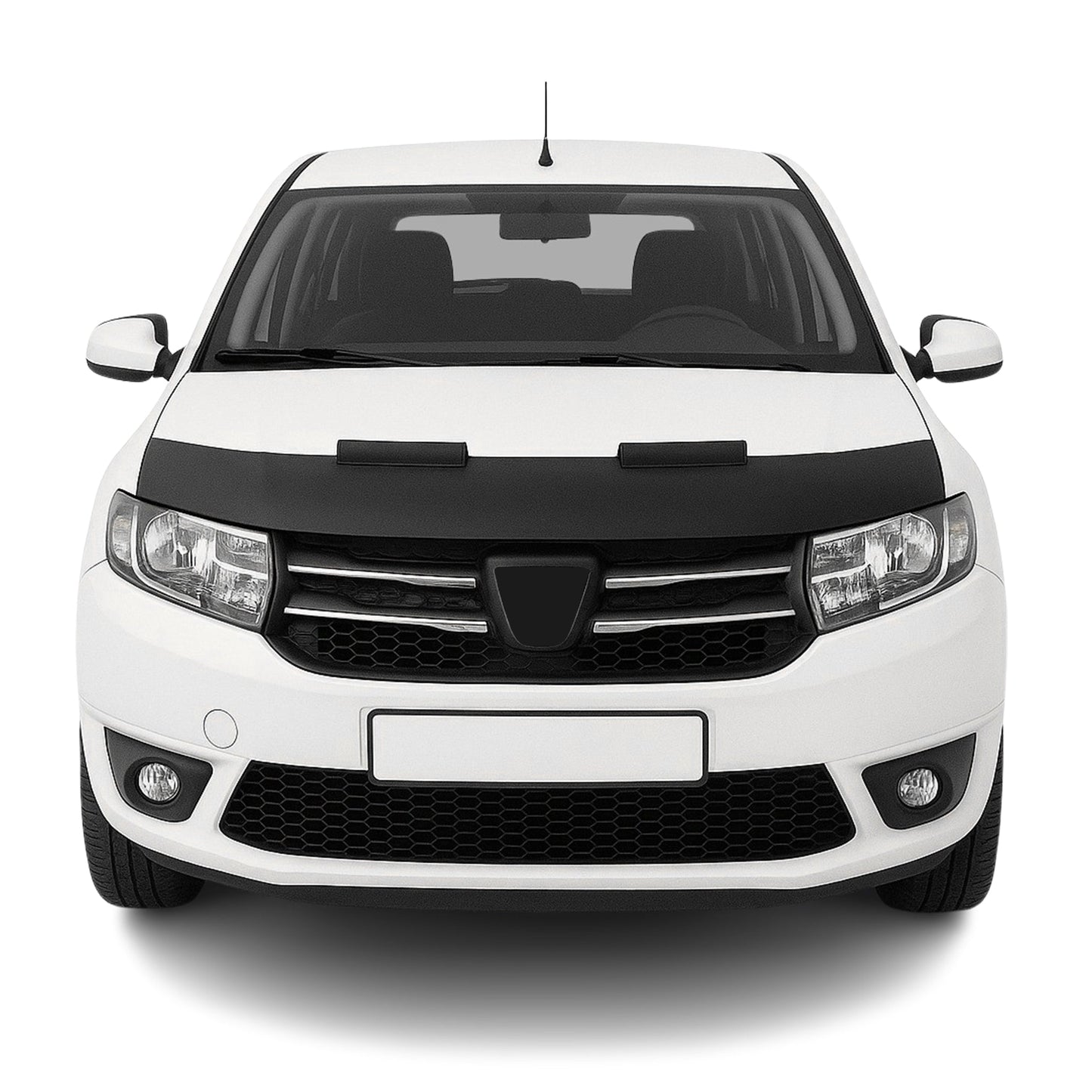 Haubenbra Steinschlagschutz Bonnet Bra für Dacia Sandero 2012-2020 Schwarz Halb