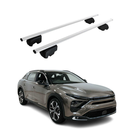 Dachträger Grundtäger für Citroen C5 X 2022-2025 75kg Metall Silber 2 tlg