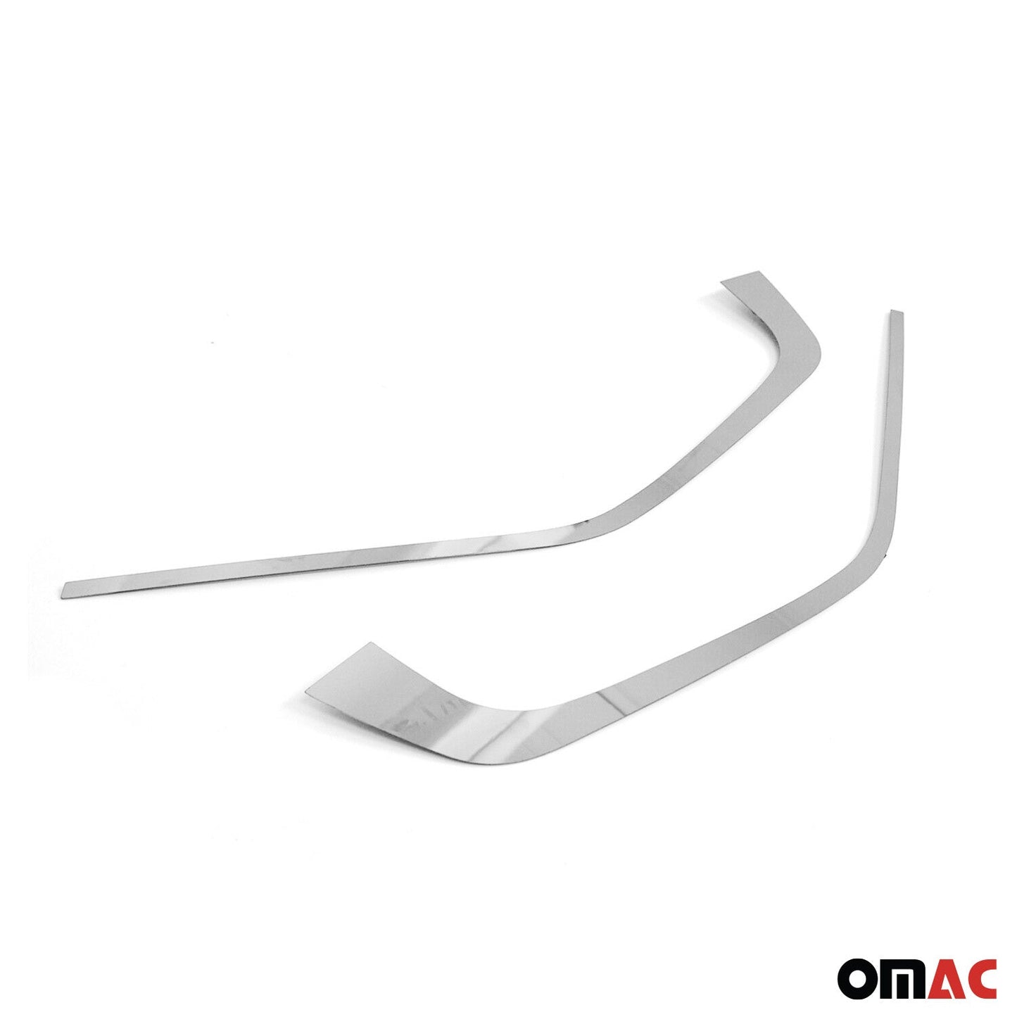 Kühlergrill Leisten Grillleisten für Toyota RAV4 2018-2025 Edelstahl Silber 2tlg