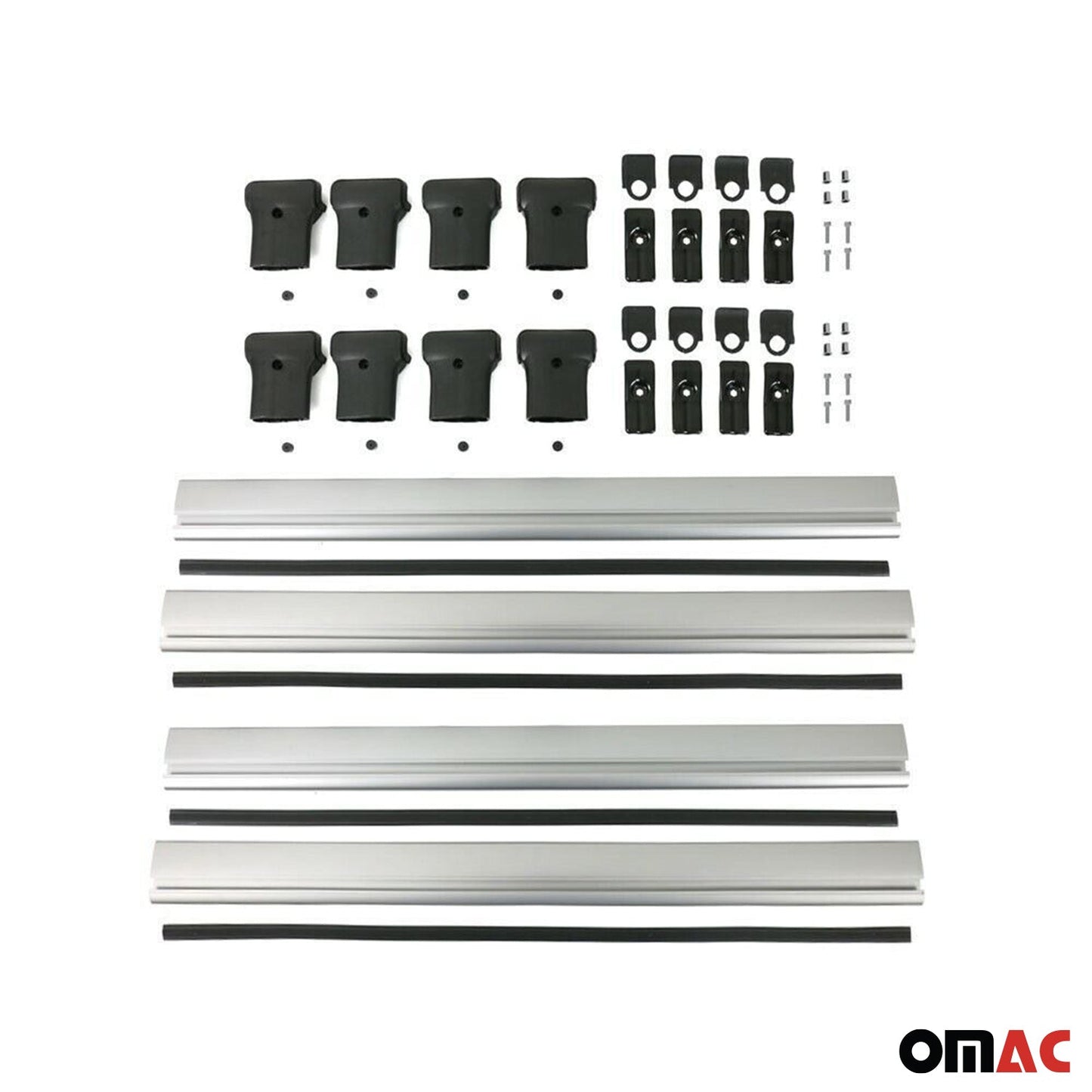 Dachträger Gepäckträger für Renault Trafic 2001-2014 Aluminium Silber 4tlg