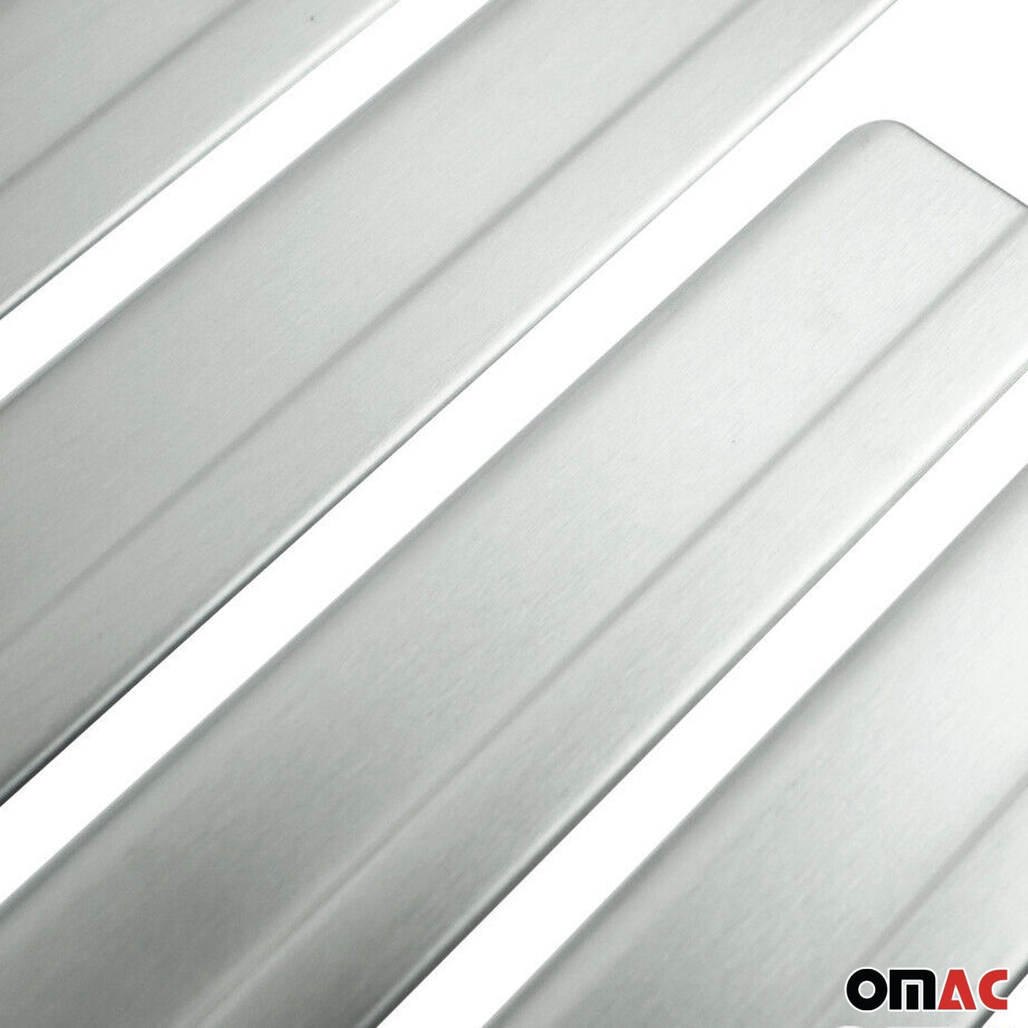 Ornamente prag ușă pentru VW Polo 1994-2001, oțel inoxidabil, argintiu, 4 bucăți