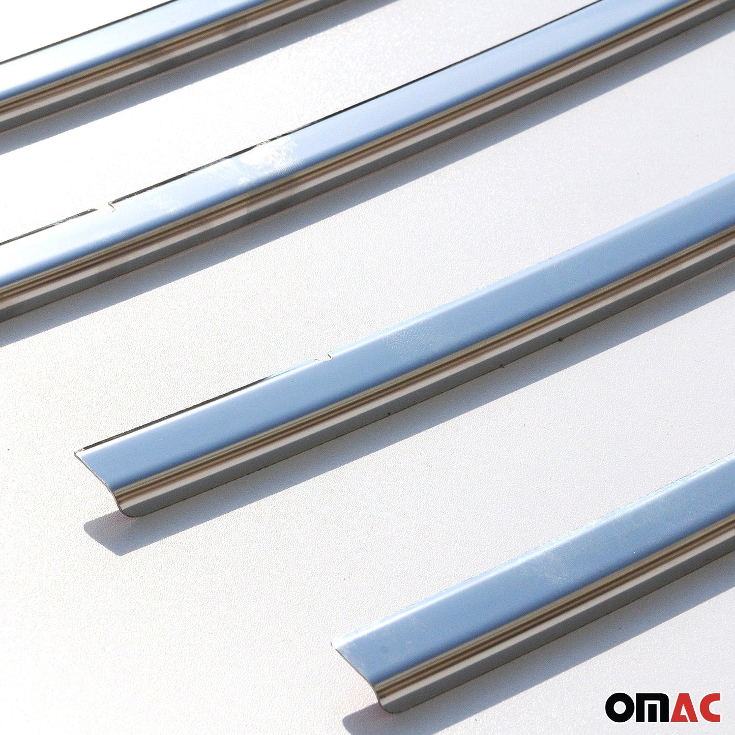 Kühlergrill Leisten Grillleisten für Fiat Fiorino 2007-2015 Edelstahl Silber 4x