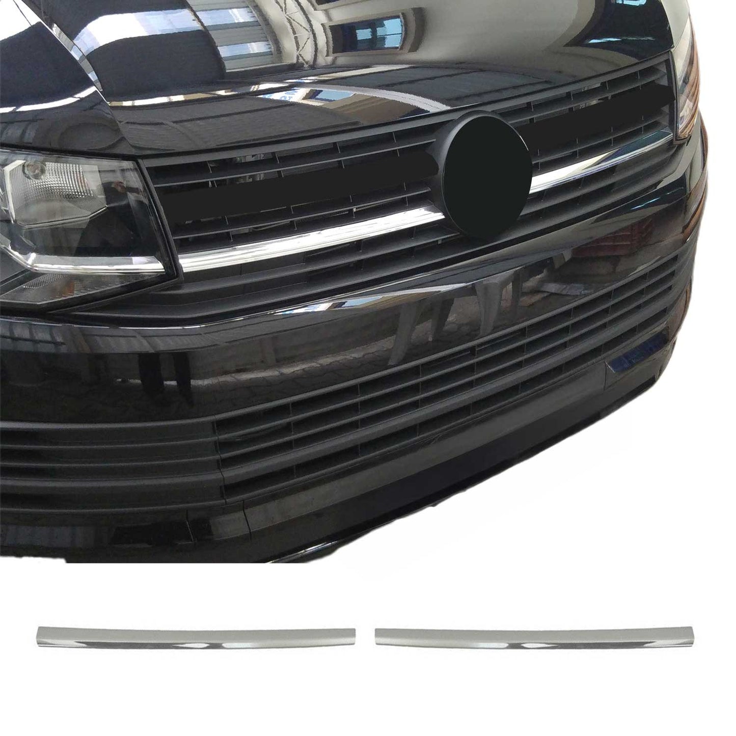 Benzi decorative grilă radiator pentru VW T6 Transporter Caravelle 2015-2019 Highline Chrome 2x