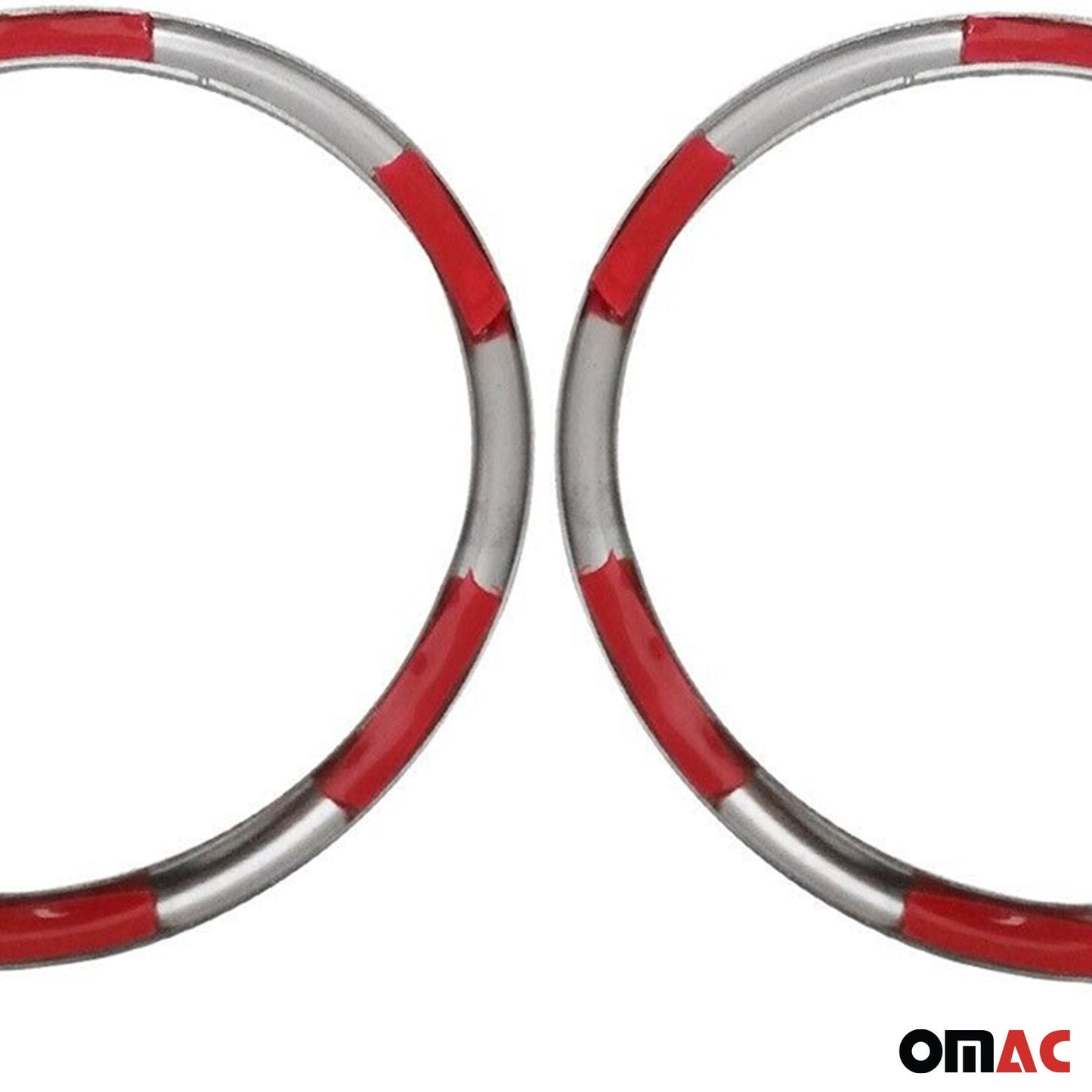 Tagfahrlicht Rahmen Schutz für Hyundai i10 2017-2019 Edelstahl Silber 2tlg