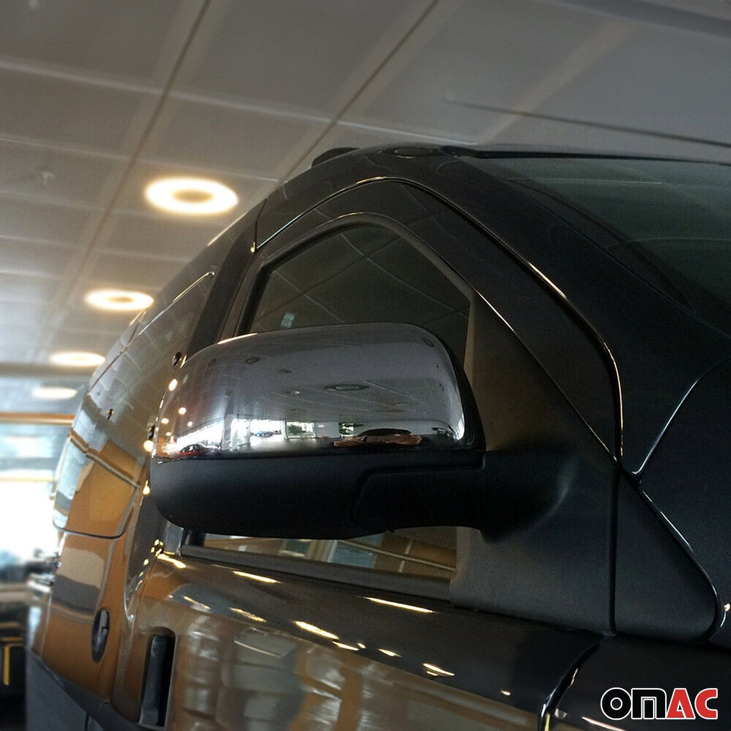 Spiegelkappen Spiegelabdeckung für Dacia Dokker 2012-2021 Edelstahl Silber 2tlg