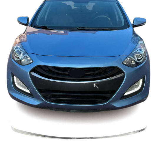 Benzi decorative grilă auto pentru Hyundai i30 Coupe 2013-2017, crom-argintiu