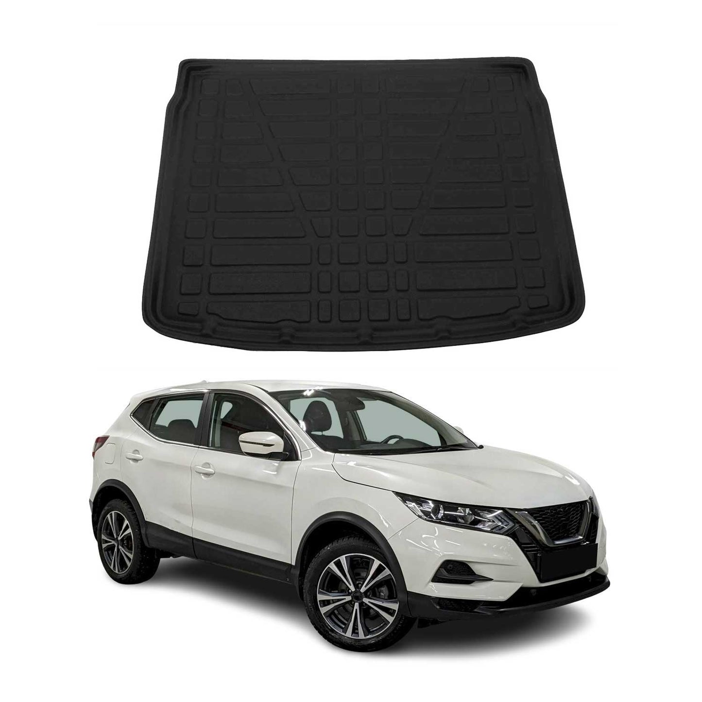 Protecție portbagaj/căptușeală marfă pentru Nissan Qashqai J12 2021-2025, cauciuc TPE, negru