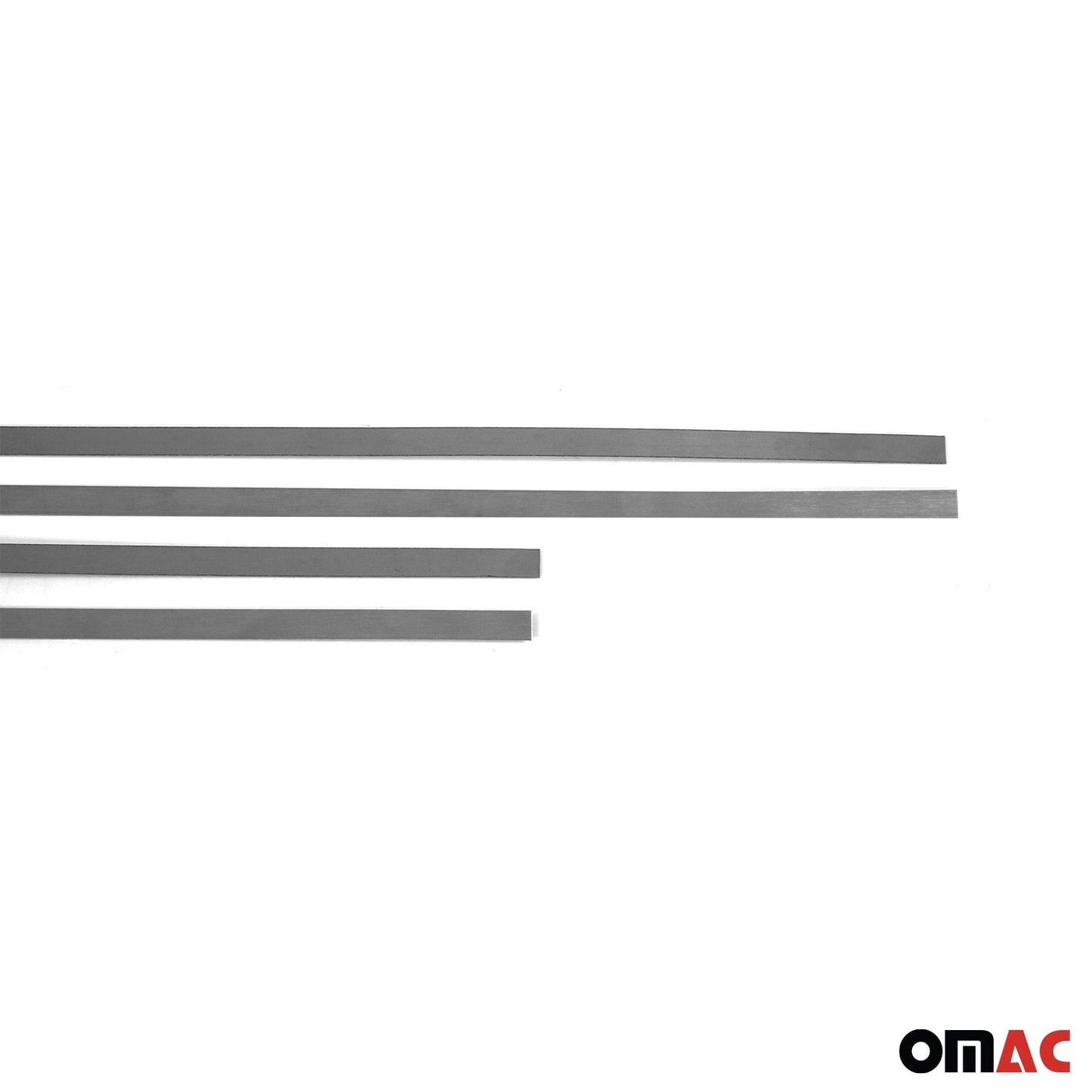 Ornamente prag ușă pentru Mercedes W201 1982-1993, crom periat, 4x