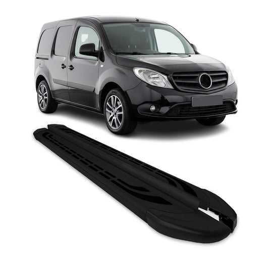 Trittbretter Schweller Seitenbretter für Mercedes Citan 2012-2021 Alu Schwarz