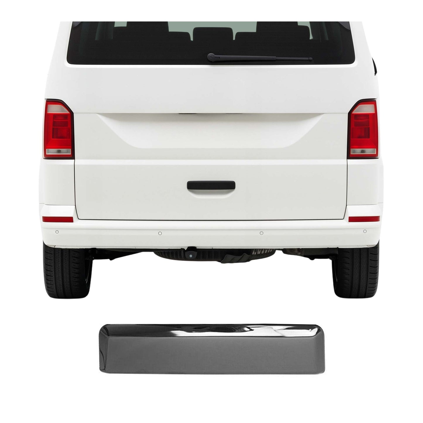 Türgriff Blende Türgriffkappen für VW T6 2015-2019 Hecktür Chrom Dunkel