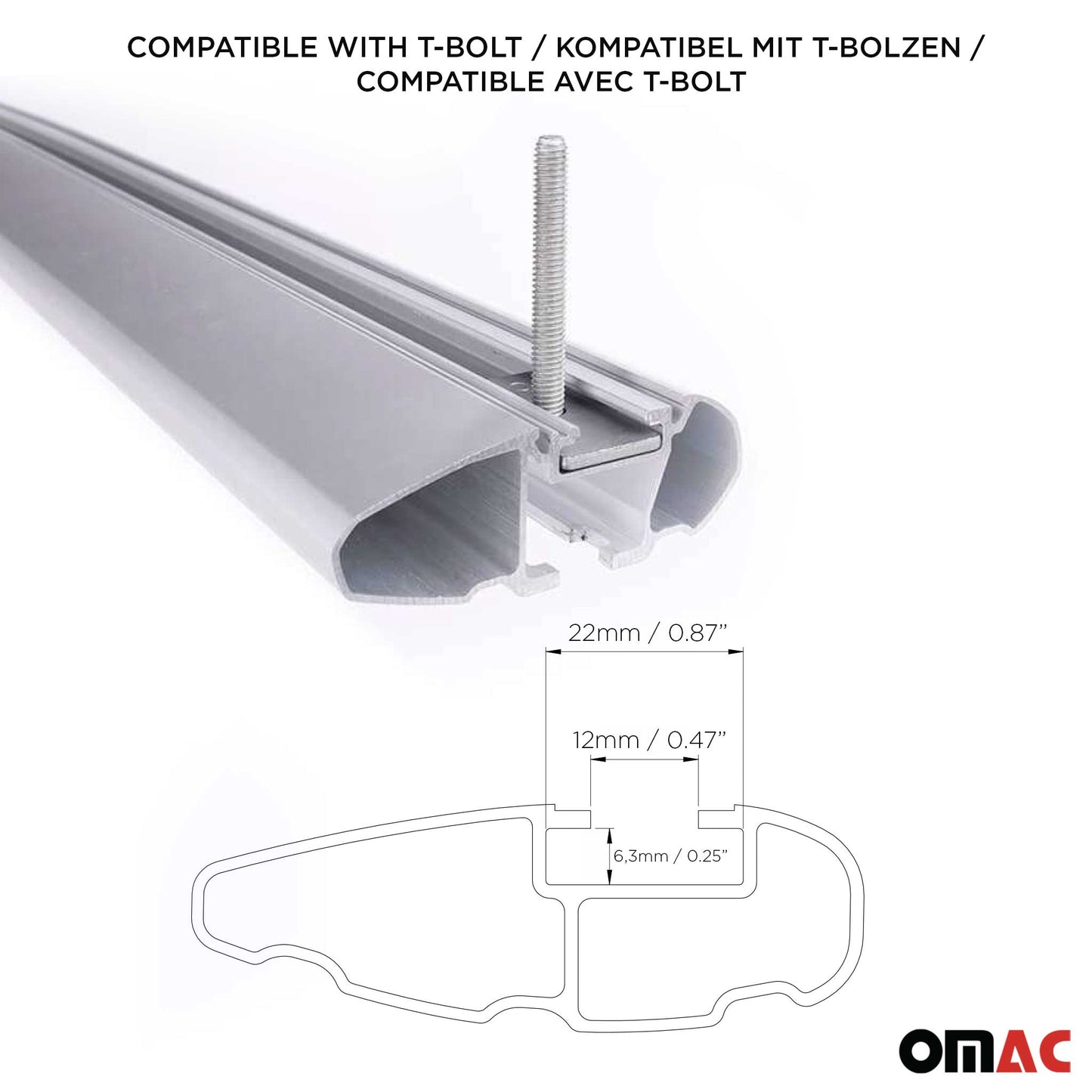 Portbagaj de plafon pentru Mitsubishi ASX 2010-2023 75kg aluminiu argintiu 2 buc