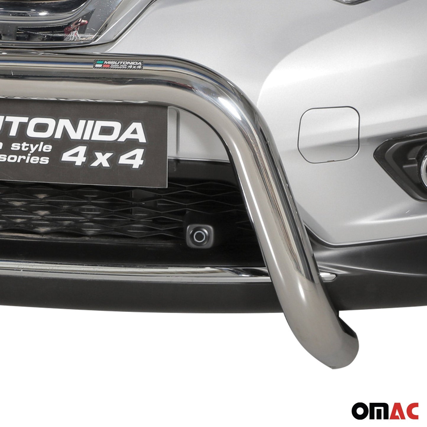 Bară de protecție/buton față pentru Nissan X-Trail 2015-2017, ø76mm, oțel, argintiu