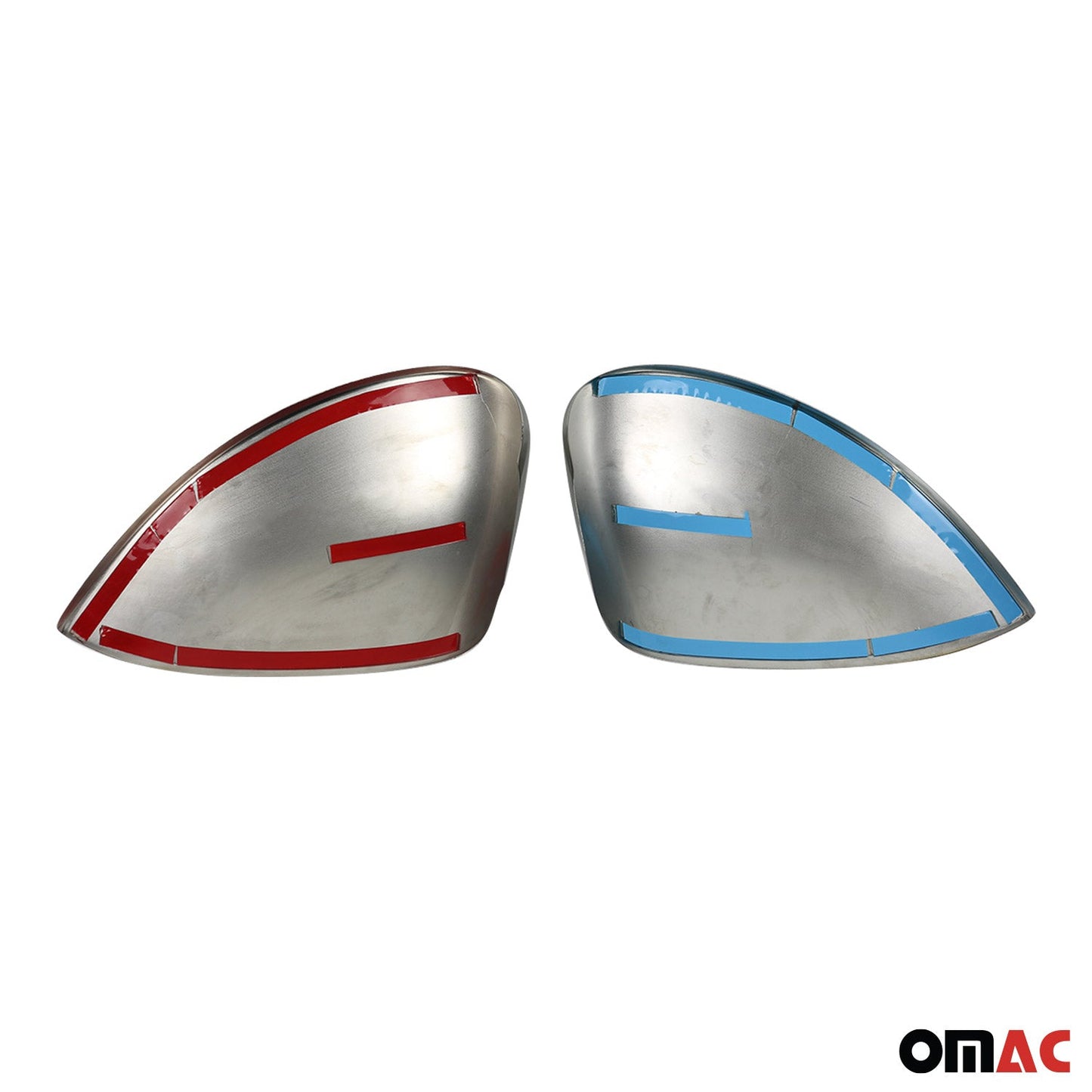 Spiegelkappen Spiegelabdeckung für Seat Leon 1P1 2005-2012 Edelstahl Silber 2tlg