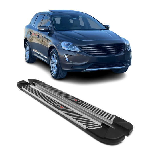 Trittbretter Seitenbretter Seitenschweller für Volvo XC60 2008-2017 Alu Schwarz