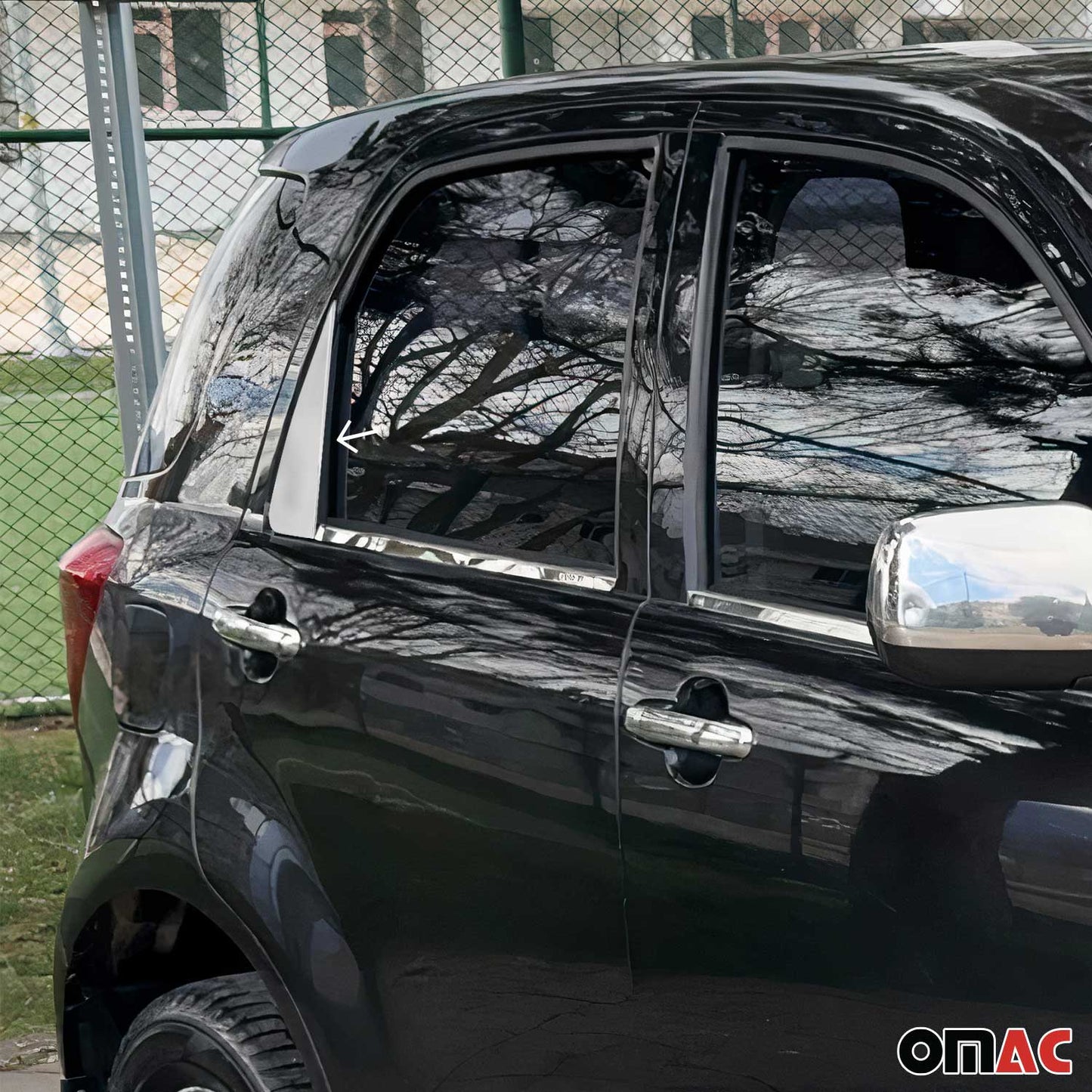 Ornamente triunghiulare geam pentru Daihatsu Terios 2006-2017 oțel inoxidabil cromat 2x