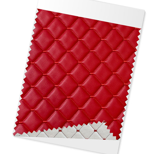 Polsterstoff Kunstleder Sitzpolster Autostoff Gesteppt Autopolsterstoff Rot