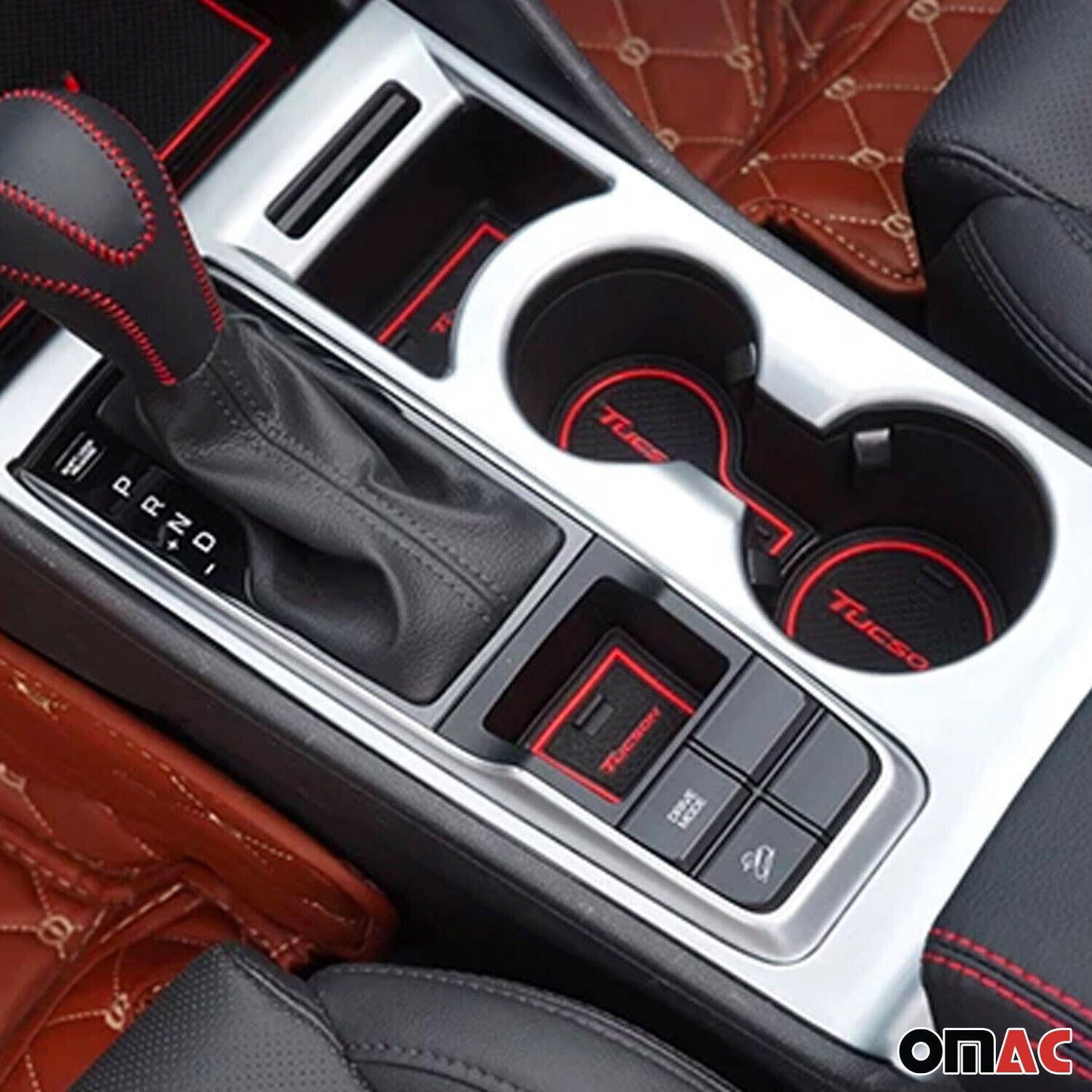 Suport pahare cadru pentru Hyundai Tucson 2015-2021 cromat ABS argintiu