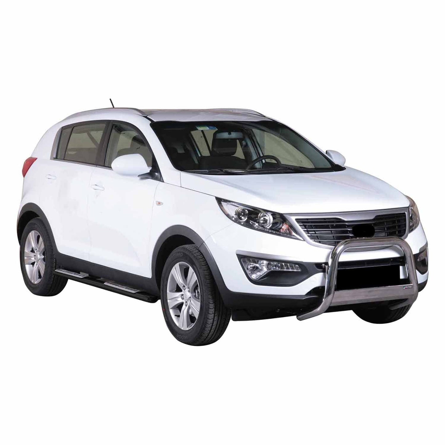 Edelstahl Seitenschweller Schwellerrohre für Kia Sportage 2010-2015 Schwarz