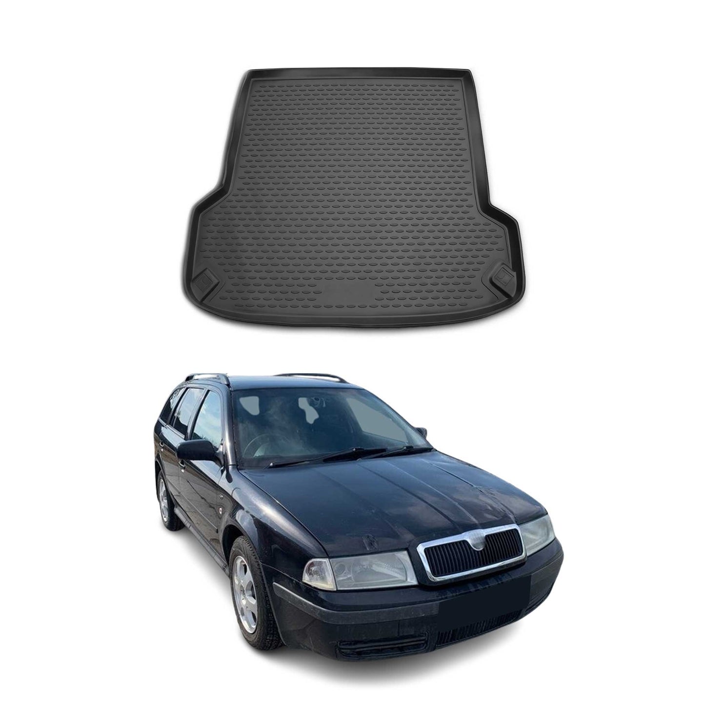 Kofferraummatte Kofferraumwanne für Skoda Octavia Combi 1996-2010 Gummi TPE