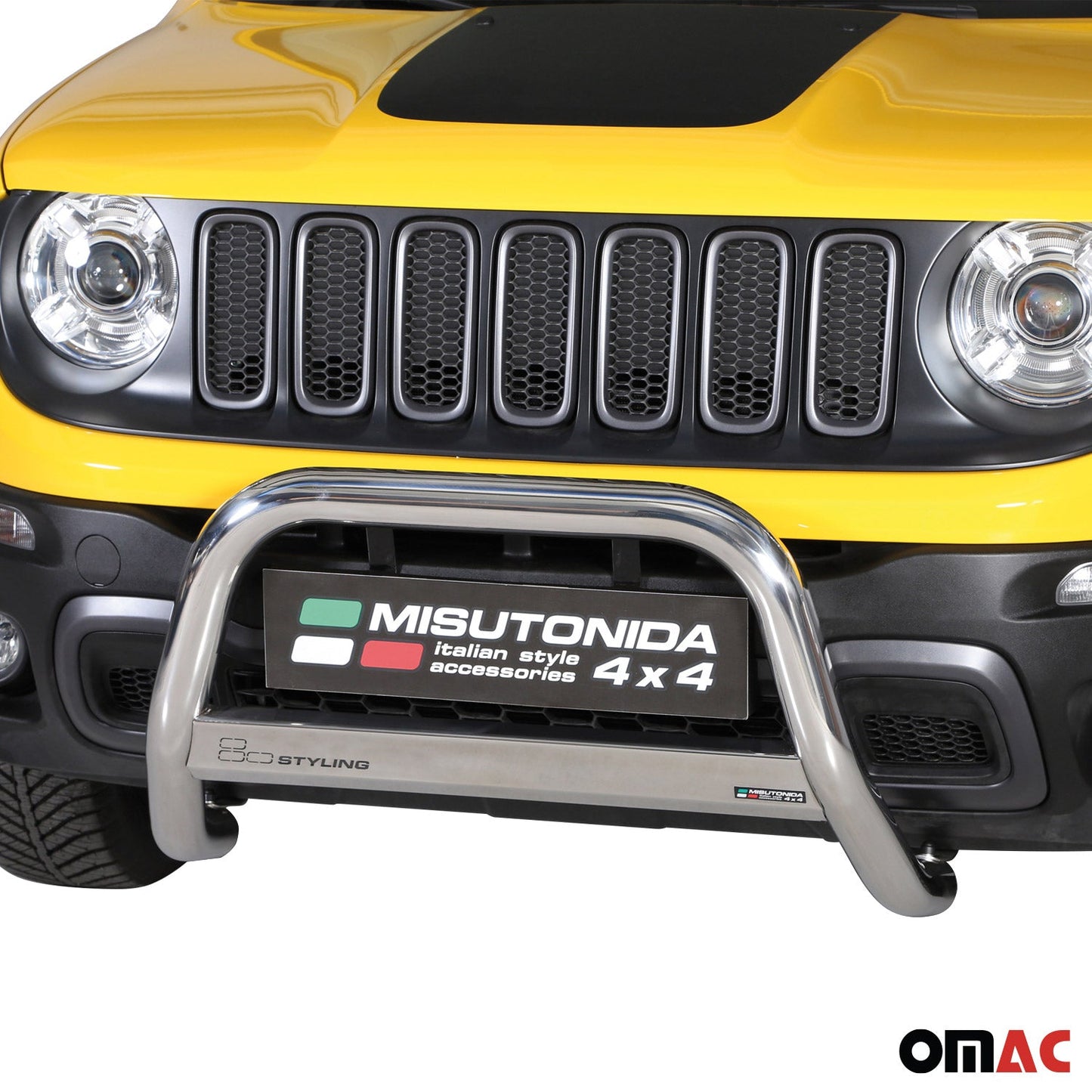 Frontbügel Frontschutzbügel für Jeep Renegade Trailhawk 2014-2024 Silber ø63mm