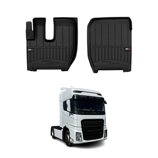 2018-2025 Ford F-Max Fußmatten TPE Schwarz 2 tlg