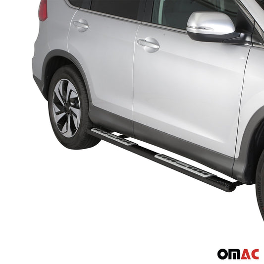 Edelstahl Seitenschweller Schwellerrohre für Honda CR-V 2016-2018 Schwarz