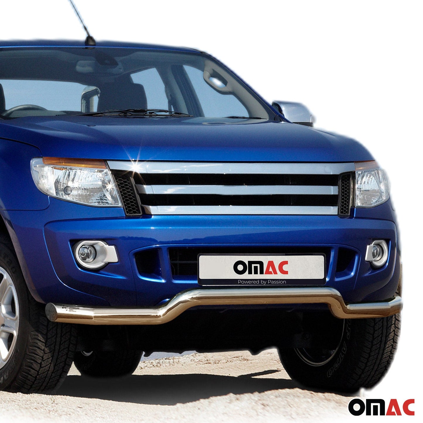 Bară de protecție față, bară de protecție față pentru Ford Ranger 2007-2012, oțel, omologat ABE, argintiu