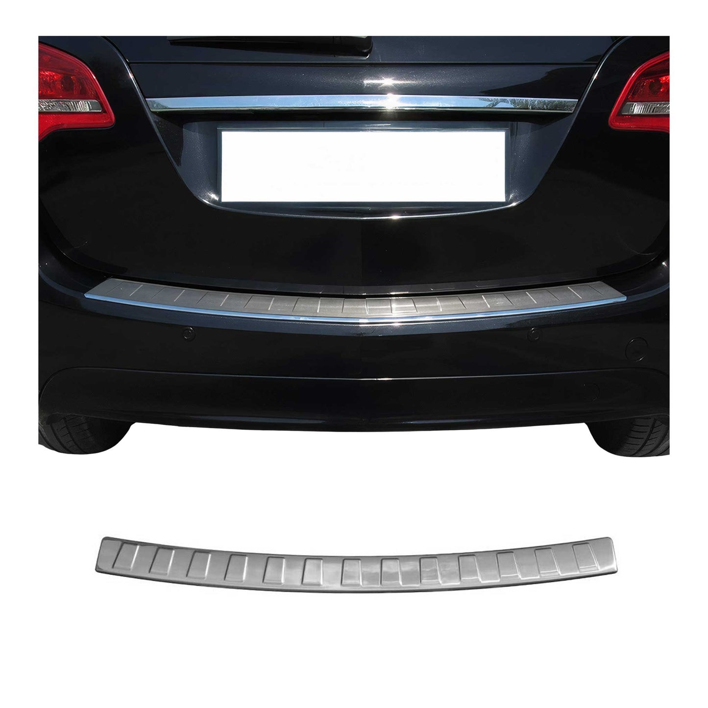 Ladekantenschutz Edelstahl für Opel Meriva B 2010-2017 Chrom Abkantung Silber