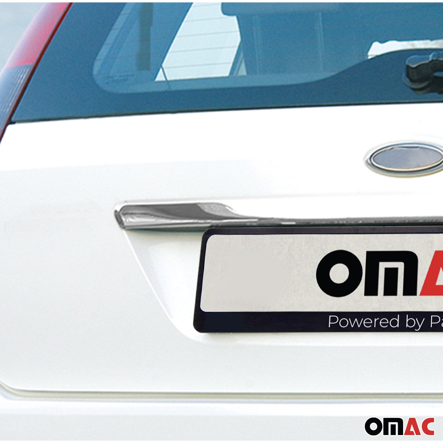 Bandă decorativă portbagaj pentru Ford Fiesta 2001-2008, oțel inoxidabil cromat