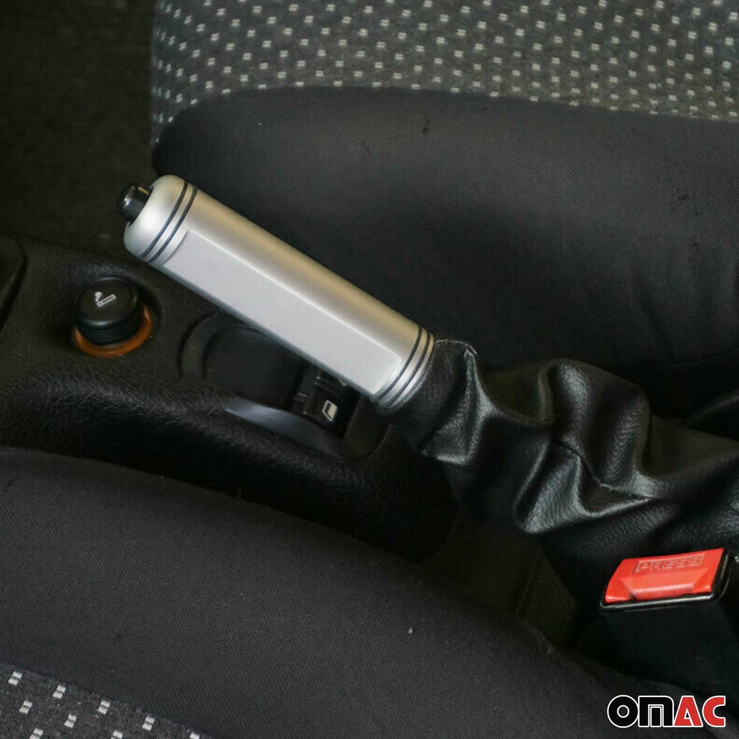 Manetă frână de mână pentru Peugeot 206 1998-2012 aluminiu mat