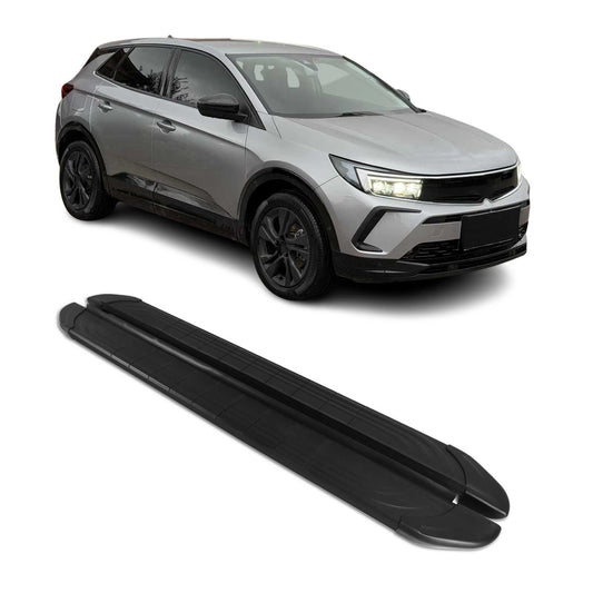 Praguri laterale Opel Grandland II 2024-2025, aluminiu negru