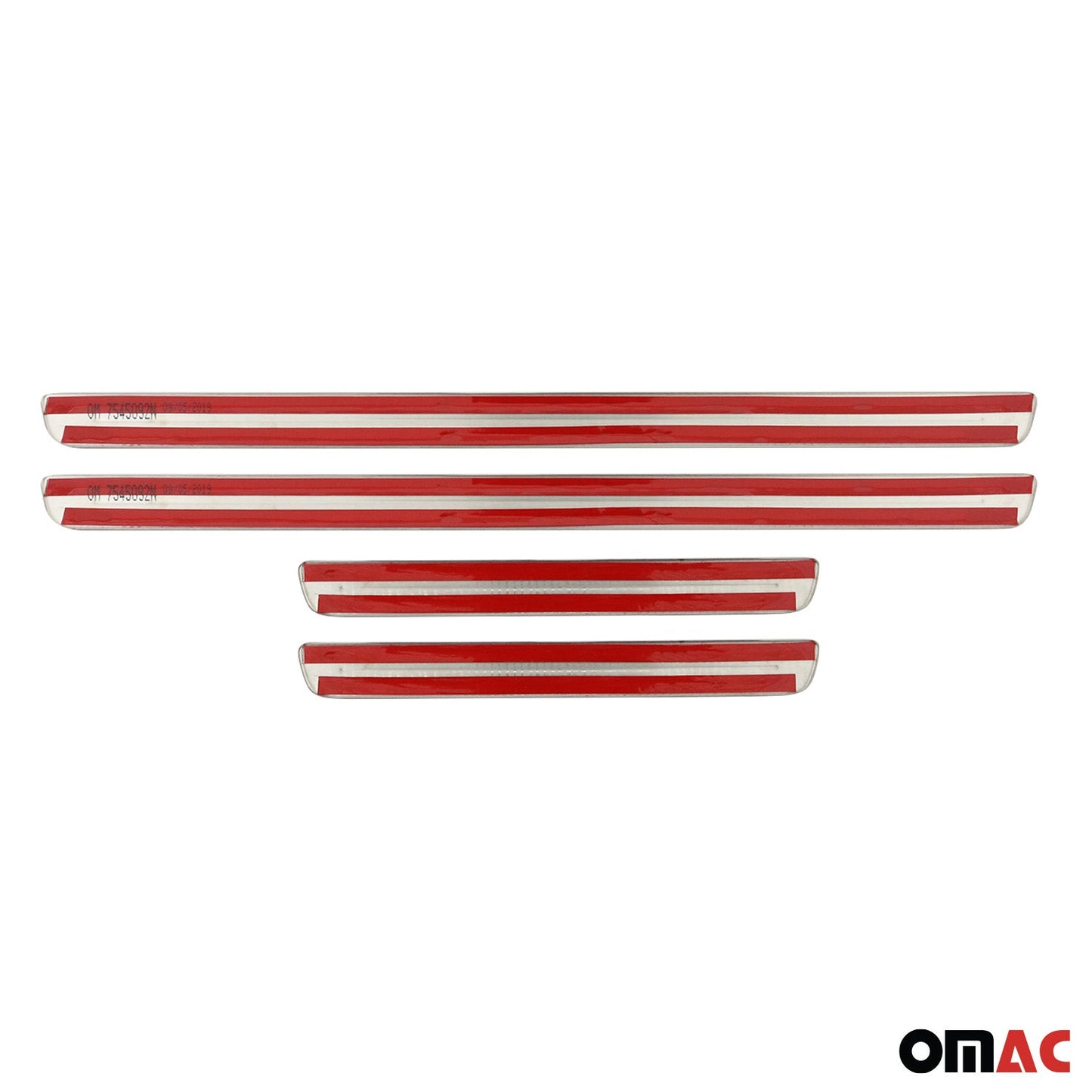 Ornamente prag uși pentru VW Golf 2008-2013, oțel inoxidabil, argintiu, 4 bucăți