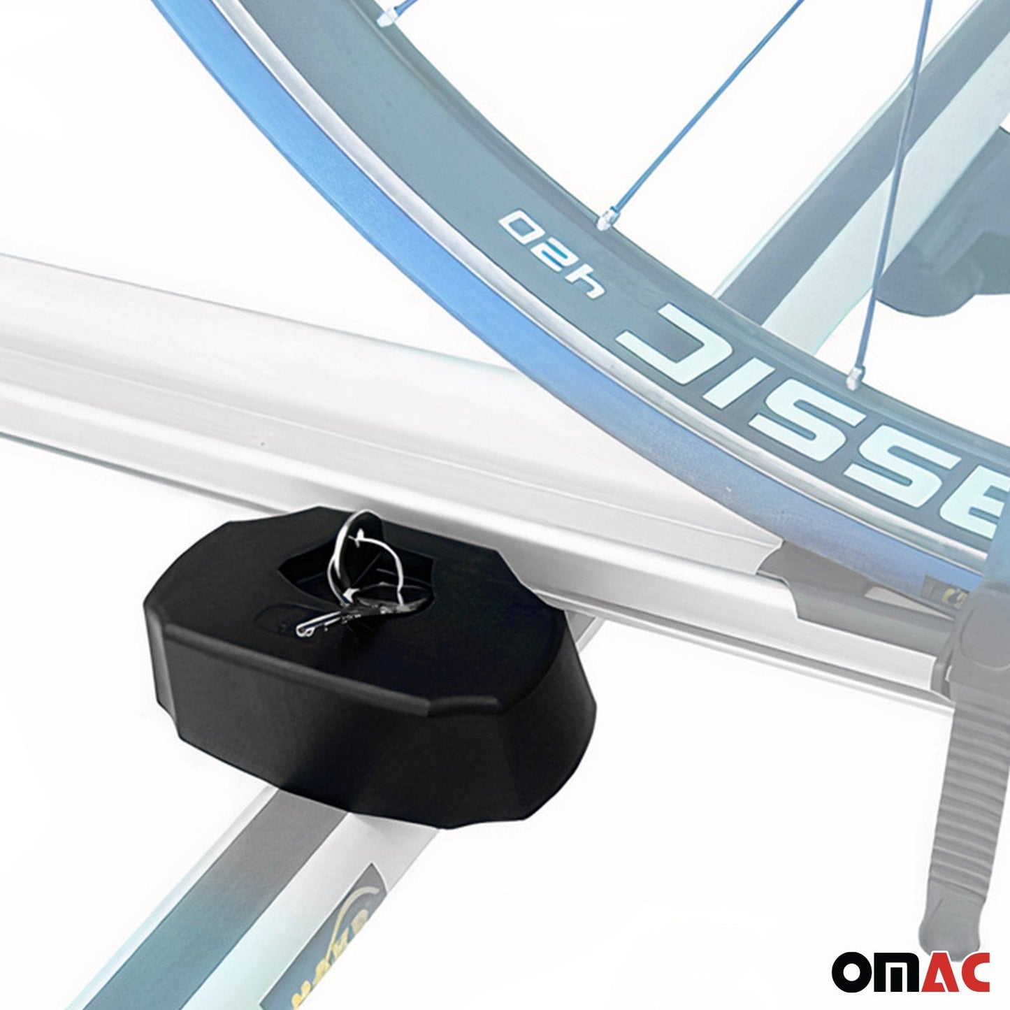 Uchwyt rowerowy, uchwyt rowerowy montowany na dachu do 17 kg, aluminiowy, srebrny