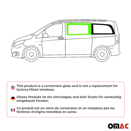 Seitenfenster Auto Fenster für Mercedes Vito W447 2014-2025 Links L2 L3