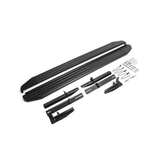 Trittbretter Seitenschweller für Mitsubishi ASX 2010-2024 Alu Schwarz ABE