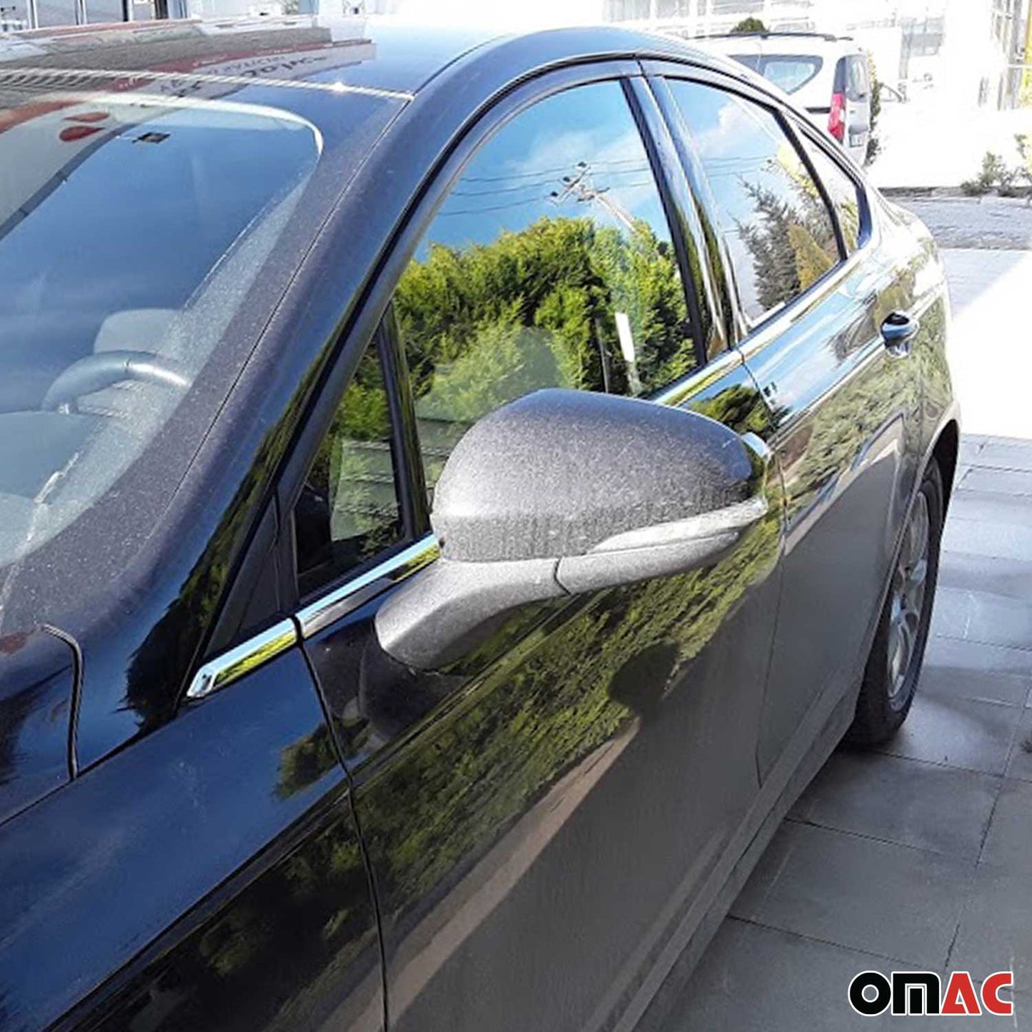 Benzi decorative pentru geamuri Ford Mondeo mk5 Sedan 2014-2022, oțel inoxidabil, 8 bucăți
