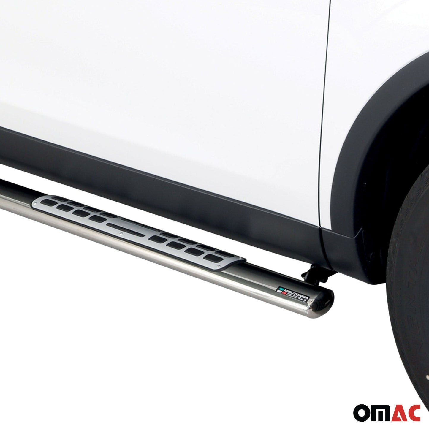 Stahl Schwellerrohre Trittbretter für Land Rover Discovery Sport 2014-2018 Grau