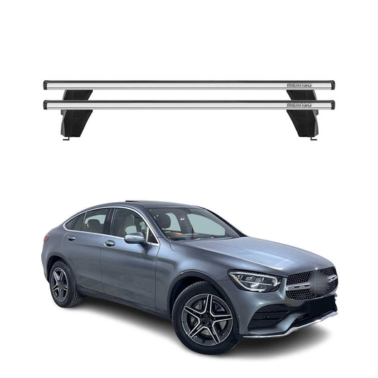 Menabo Dachträger Grundtäger für Mercedes GLC C253 2020-2022 75kg Alu Silber 2x