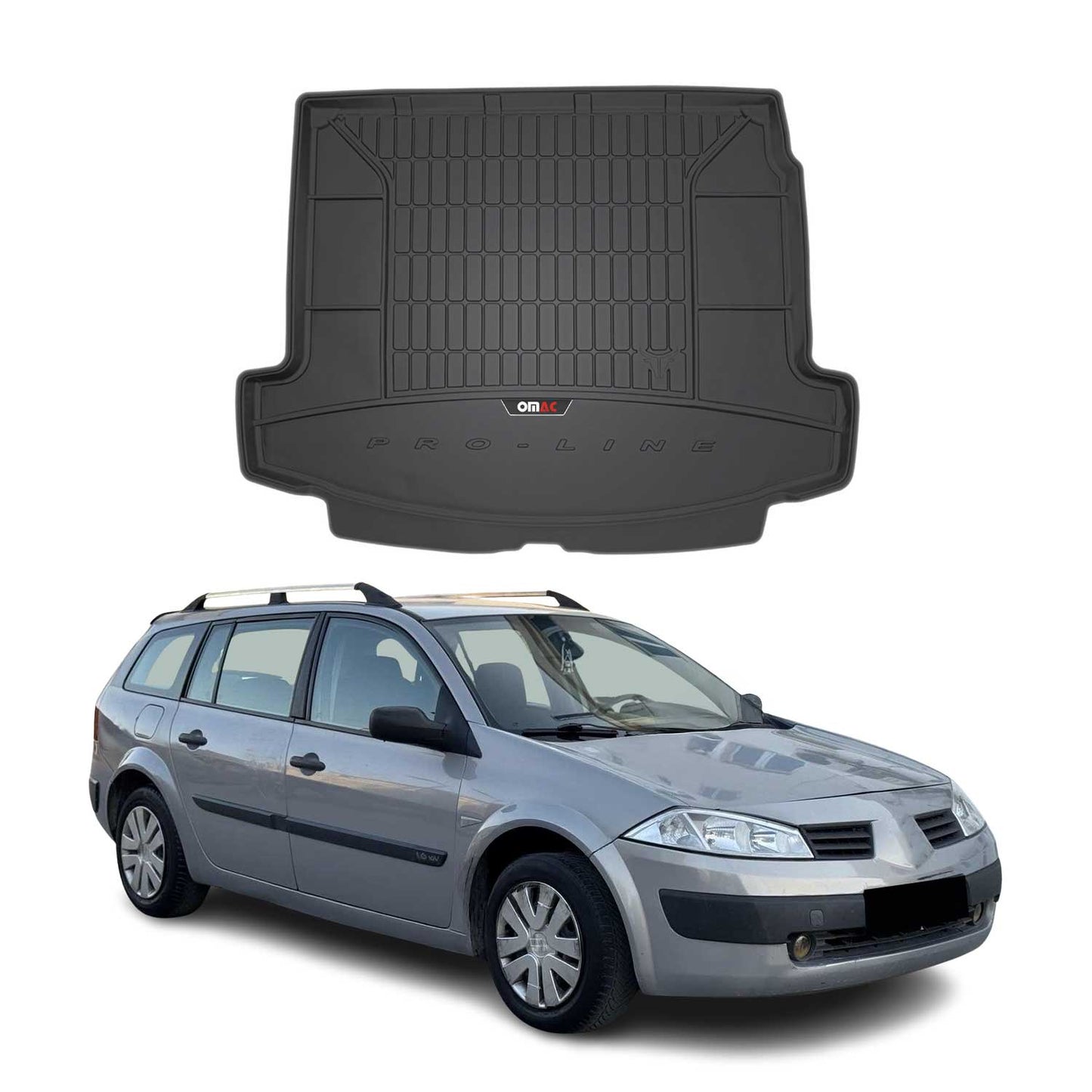 OMAC Gummi Kofferraumwanne für Renault Megane Kombi 2003-2009 TPE Laderaumwanne