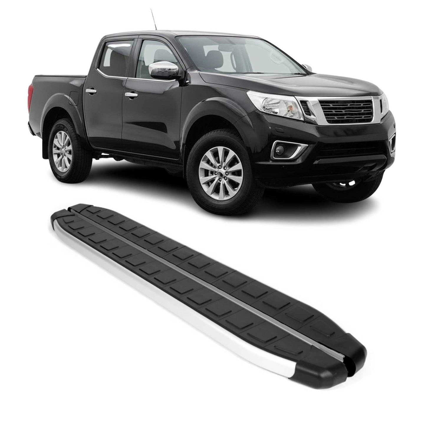 Trittbretter Seitenschweller Alu für Nissan Navara D23 2015-2025 Double Cab
