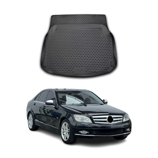 Kofferraummatte Kofferraumwanne für Mercedes C Klasse W204 2007-2014 Gummi TPE