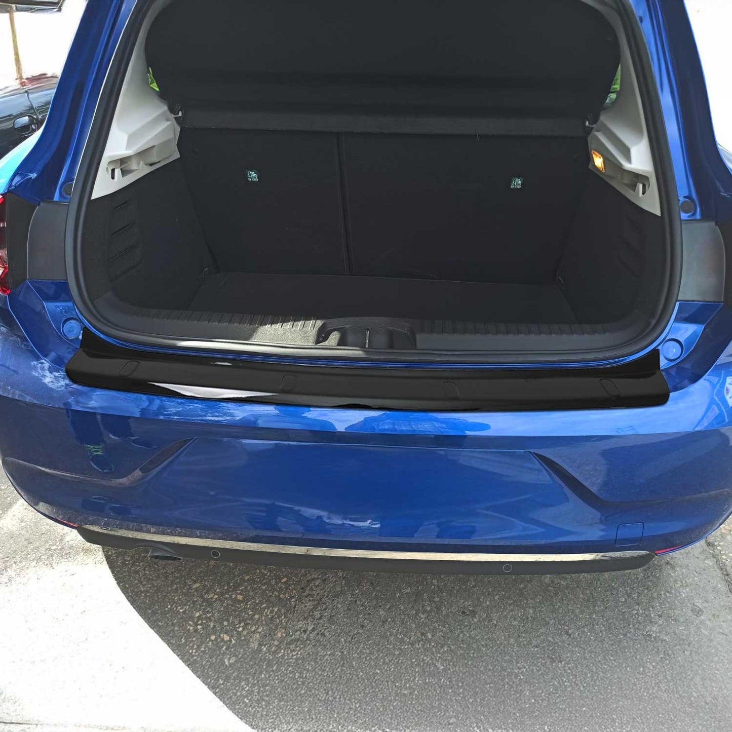 Ladekantenschutz Stoßstangenschutz für Renault Clio 2019-2023 Glanz Schwarz ABS