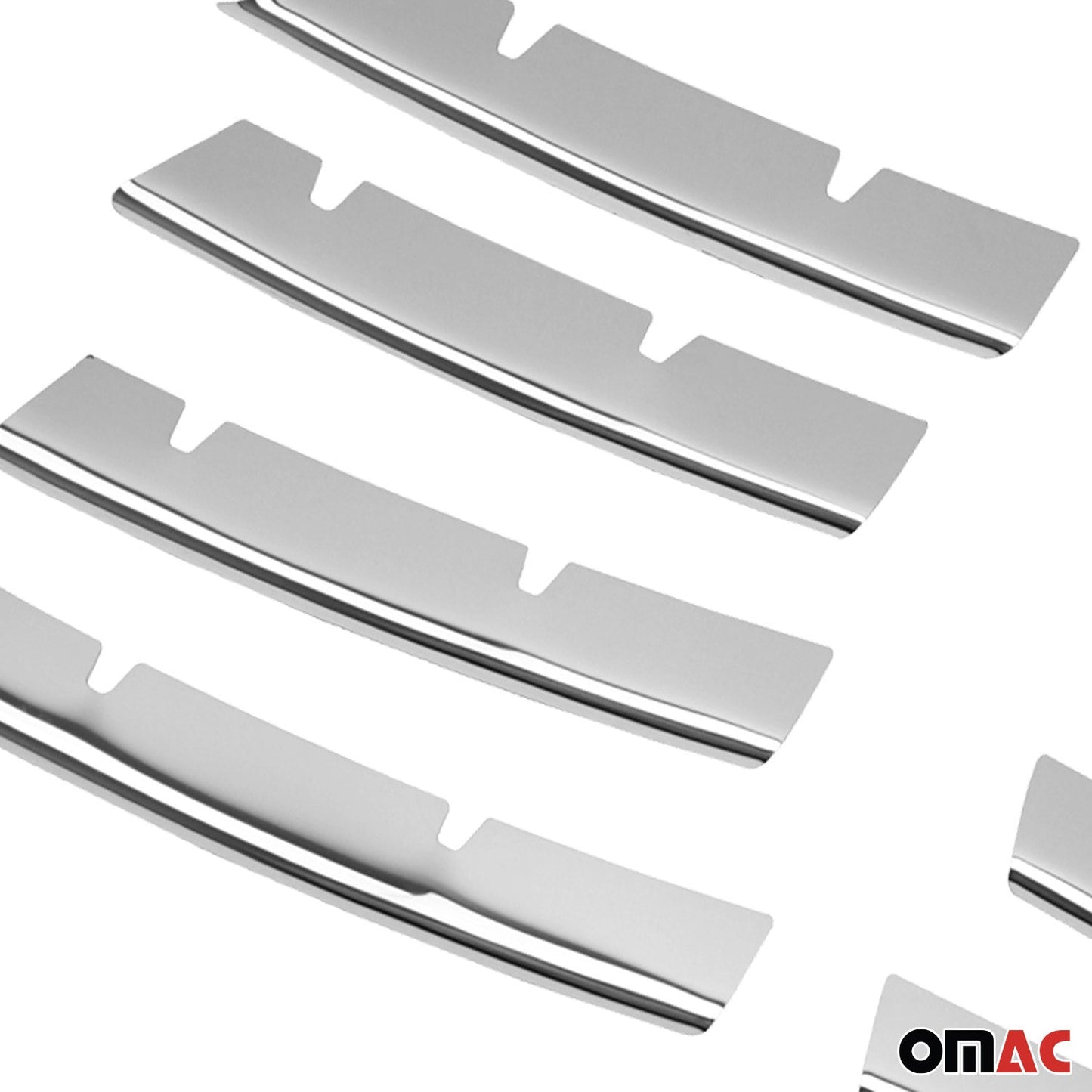 Benzi decorative grilă radiator pentru VW Passat 2005-2010, oțel inoxidabil, argintiu, 8 bucăți