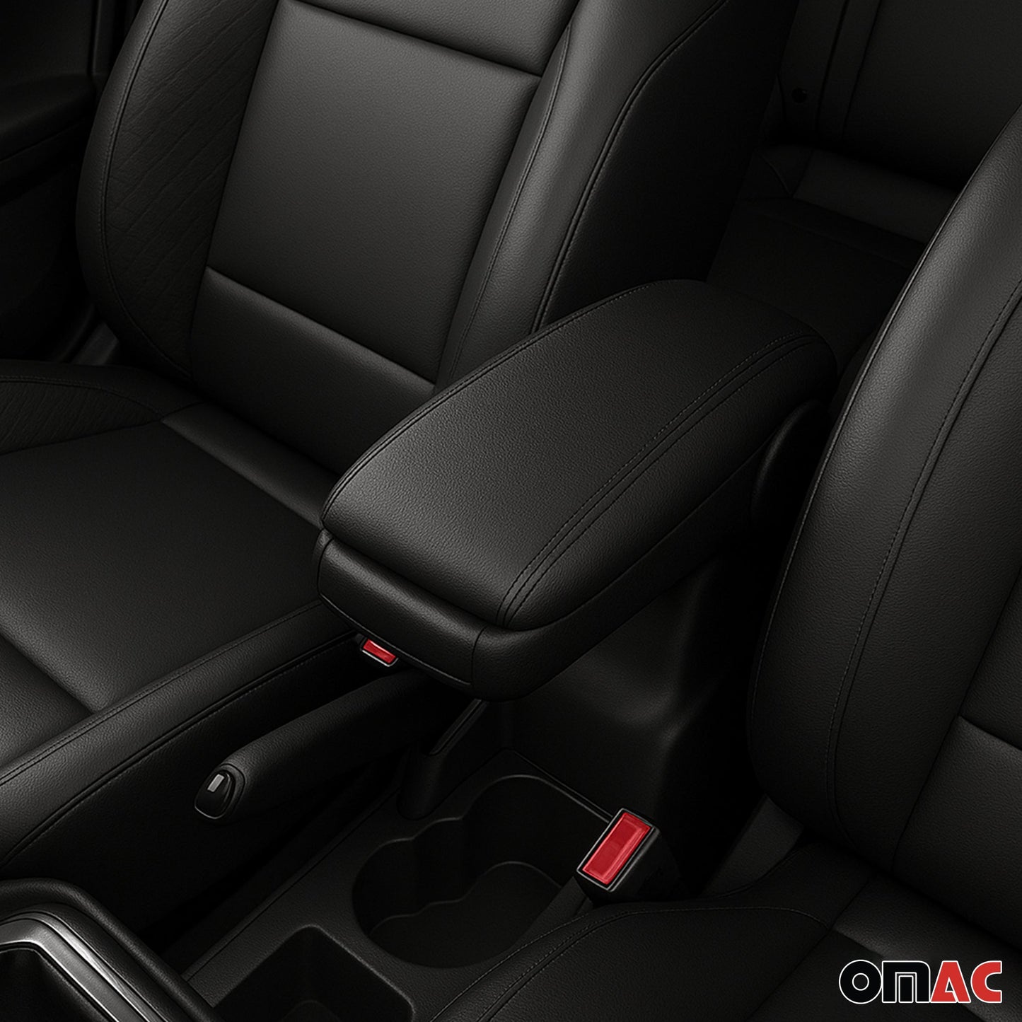 Mittelarmlehne Armlehne für Renault Megane 2008-2015 PU-Leder ABS Schwarz