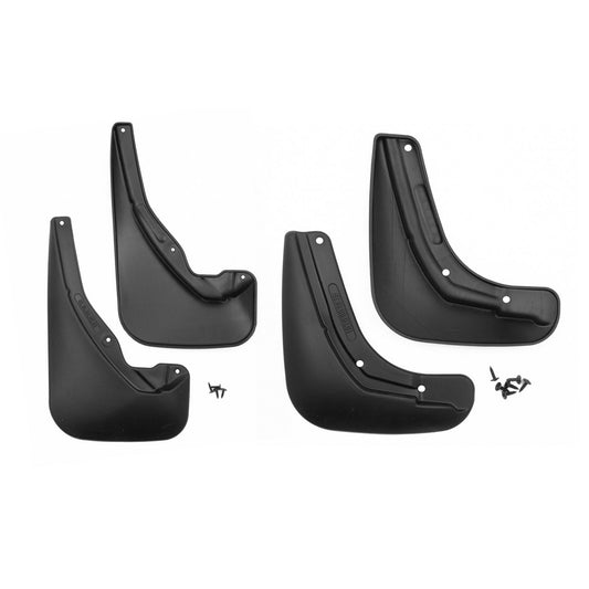 Schmutzfänger Kotflügel für Renault Fluence 2010-2015 Kunststoff Schwarz 4tlg