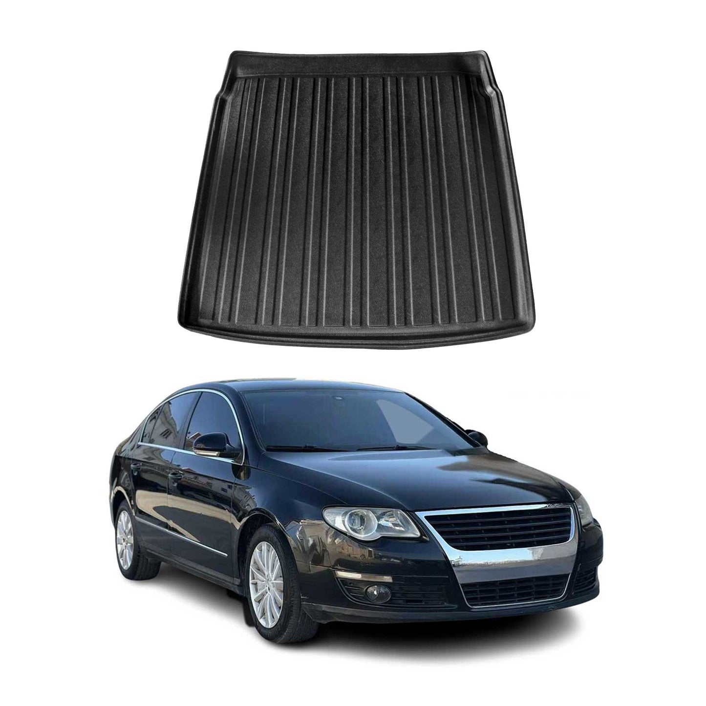 Kofferraumwanne Laderaumwanne für VW Passat 2005-2010 Limo Gummi TPE