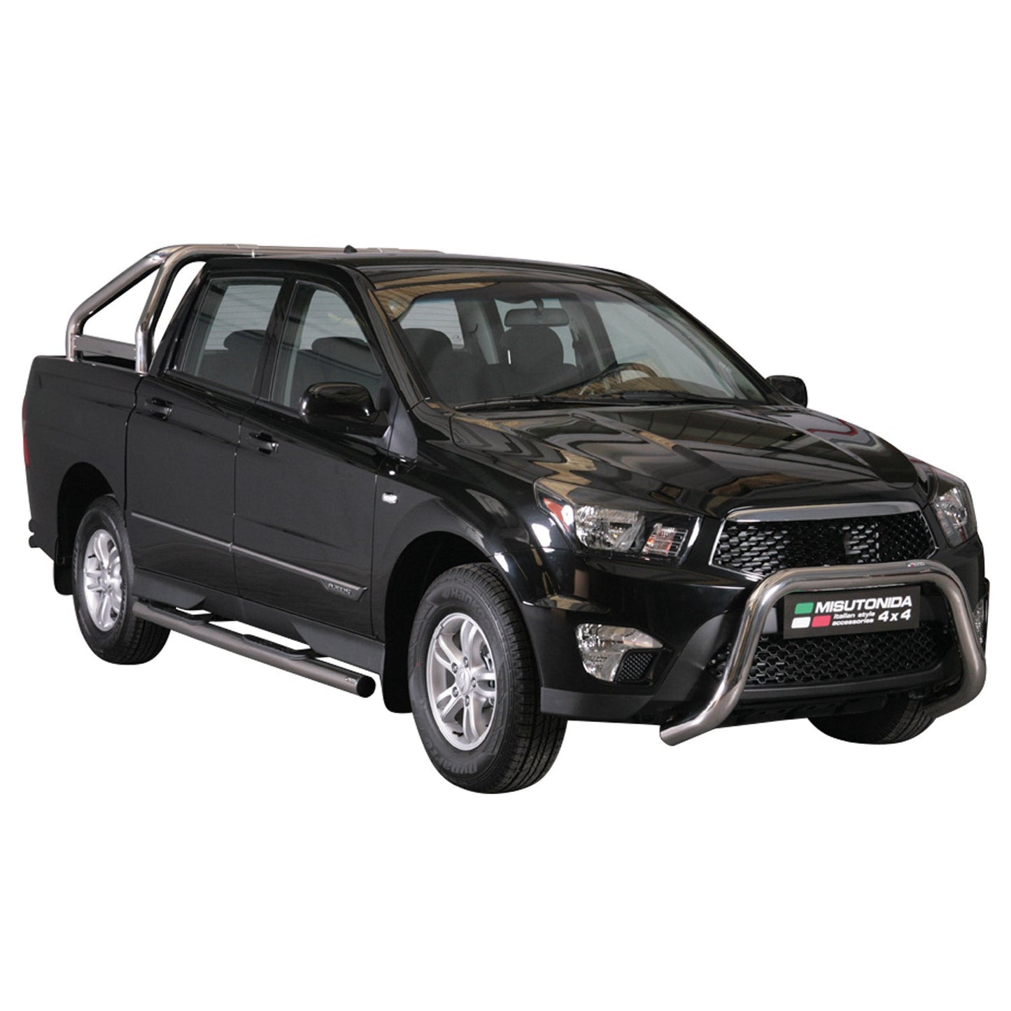 Frontbügel Frontschutzbügel für Ssangyong Actyon Sports 2012-2018 ø76 Stahl Grau