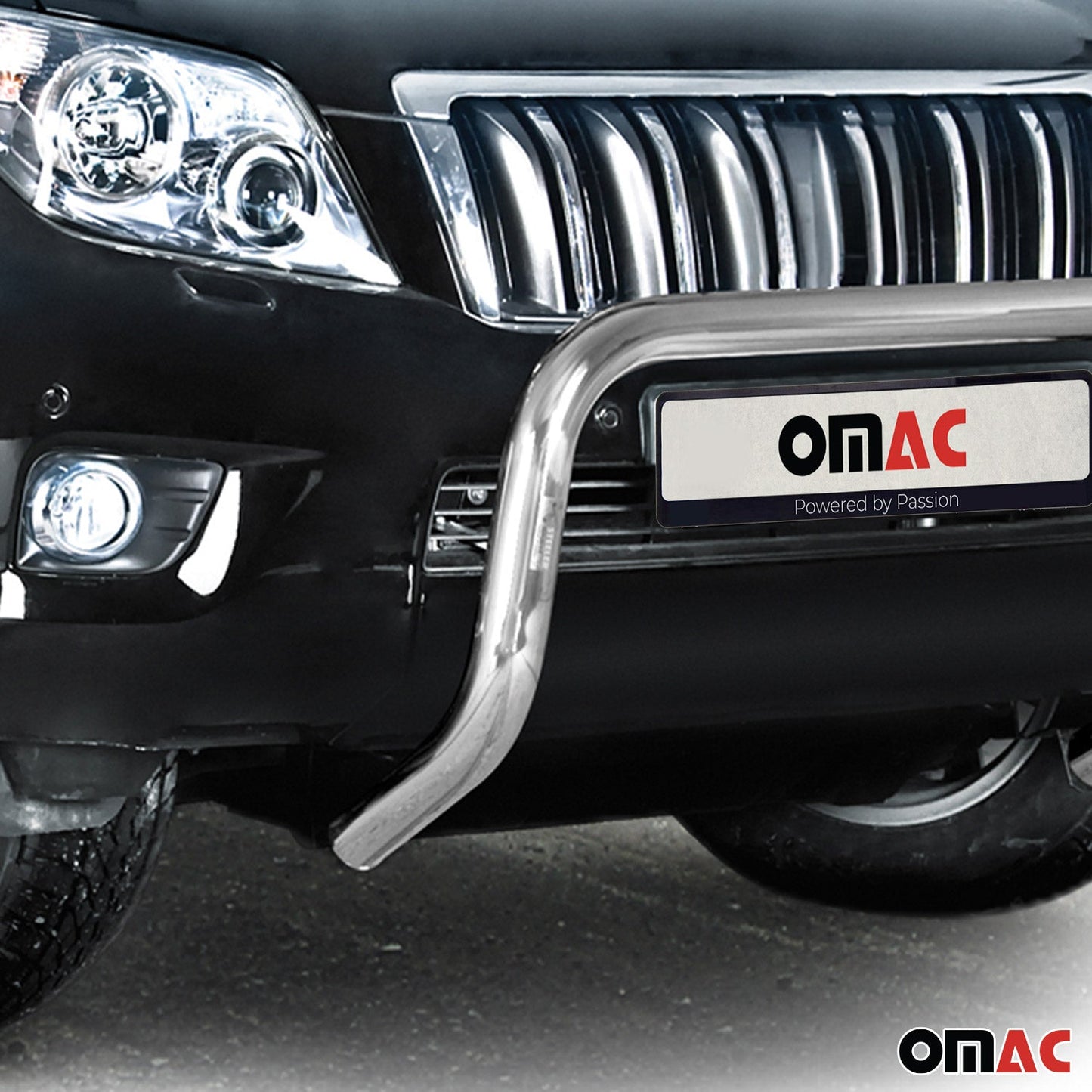 Stahl Frontbügel Frontschutzbügel für Toyota Land Cruiser 150 2010-13 ABE Silber